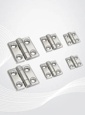 不锈钢配电箱高压机柜框门铰链锌合金CL226黑色方形机床工业合页