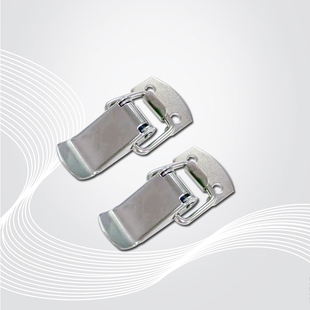 安全搭扣航空箱工具箱007不锈钢卡扣箱包铁木箱挂锁弹簧短鸭嘴扣