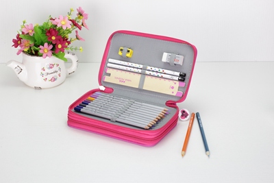 美术笔袋牛津布纯色简约