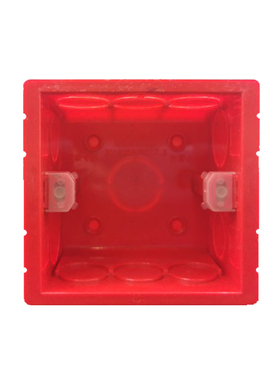 贵派86暗盒底盒加厚可拼接精装结实耐用保质红色家用阻燃PVC全新