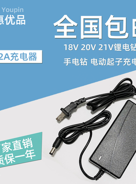 21V2A锂电钻充电器21v智能电动工具角磨机洗车机手电钻充电器25VF