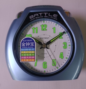 金钟宝 GUTEN闹钟床头静音卧室儿童学生夜光可用大电池更省电
