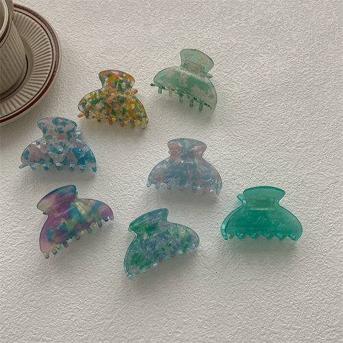 法式仿醋酸小怪手抓夹高质感法国优雅小号发夹盘发鲨鱼夹女发抓夹