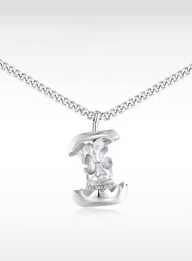 艾瑞雅ins风小苹果核吊坠项链女小众百搭立体造型工艺精致感个性