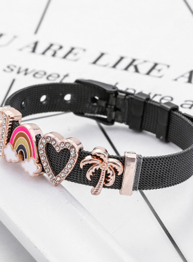 欧美热销 速卖通爆款 不锈钢网眼女士手链DIY配饰男女士节日礼物