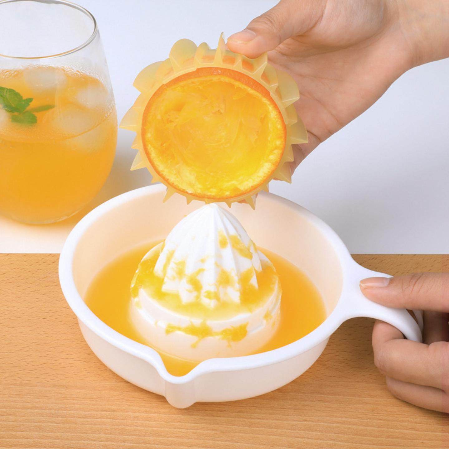 日本进口手动榨汁机柠檬橙子专用挤汁器家用手工压原榨水果汁小型