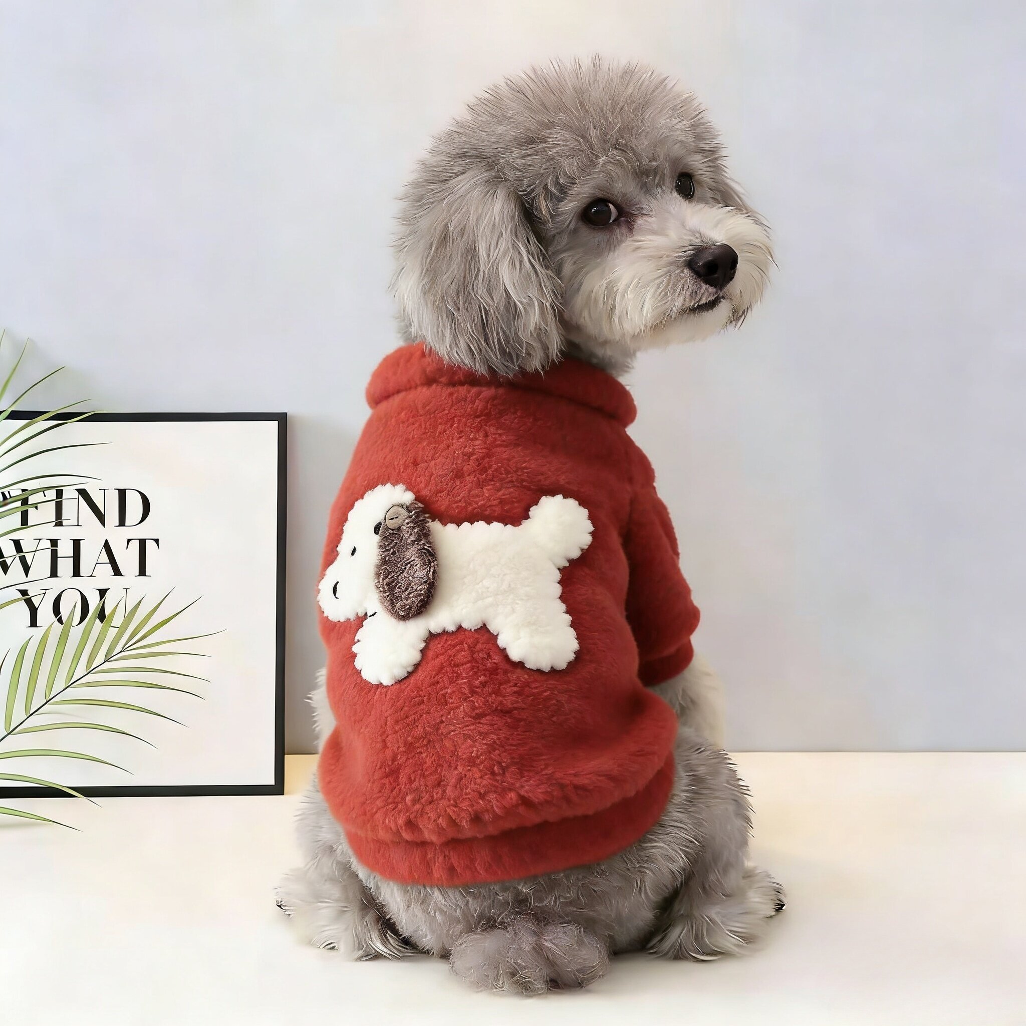 新年福气加绒保暖中小型犬卫衣