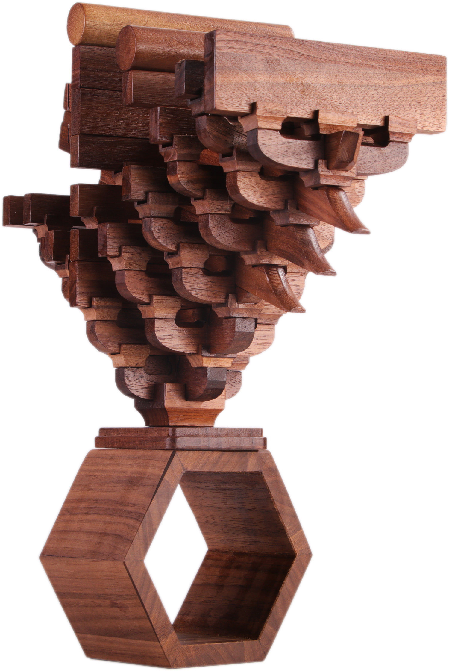 八铺补间铺作斗拱积木益智玩具体验传统文化精髓榫卯拼装建筑模型