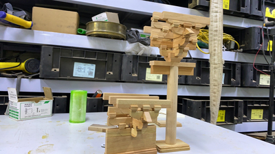 斗拱积木益智拼装应县木塔（释迦塔）副阶柱头铺作