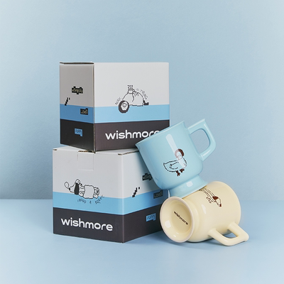 wishmore动物朋友马克杯咖啡杯节日礼品伴手礼送朋友治愈系礼物