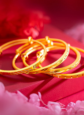 民族风女沙金不掉色手镯五折