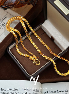 2026新款越南沙金项链男女蛇骨链