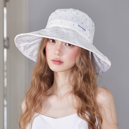 胡茬叔叔夏季白色渔夫帽休闲女款