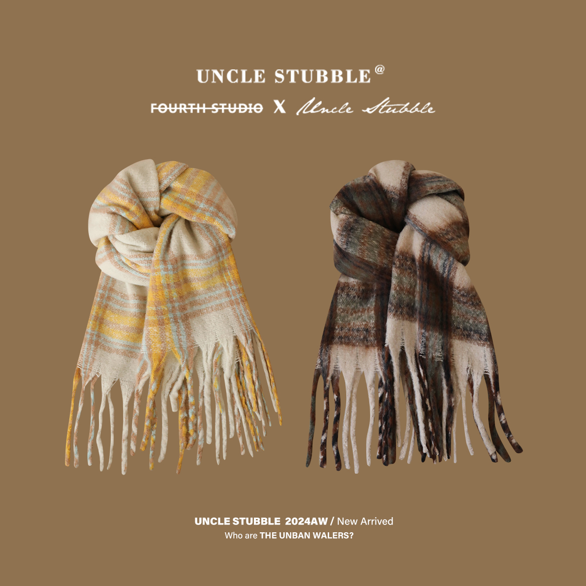 冬季加厚保暖长款围巾韩系复古格纹流苏围脖加宽加大防寒披肩男女