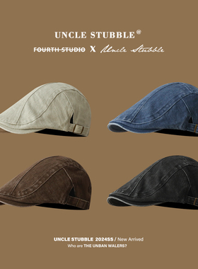 日系水洗牛仔前进帽时尚街头潮人画家帽男美式复古辣妹鸭舌帽子女