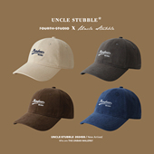 胡茬叔叔棒球帽男女款 高品质纯棉磨毛软顶鸭舌帽学生情侣百搭帽子