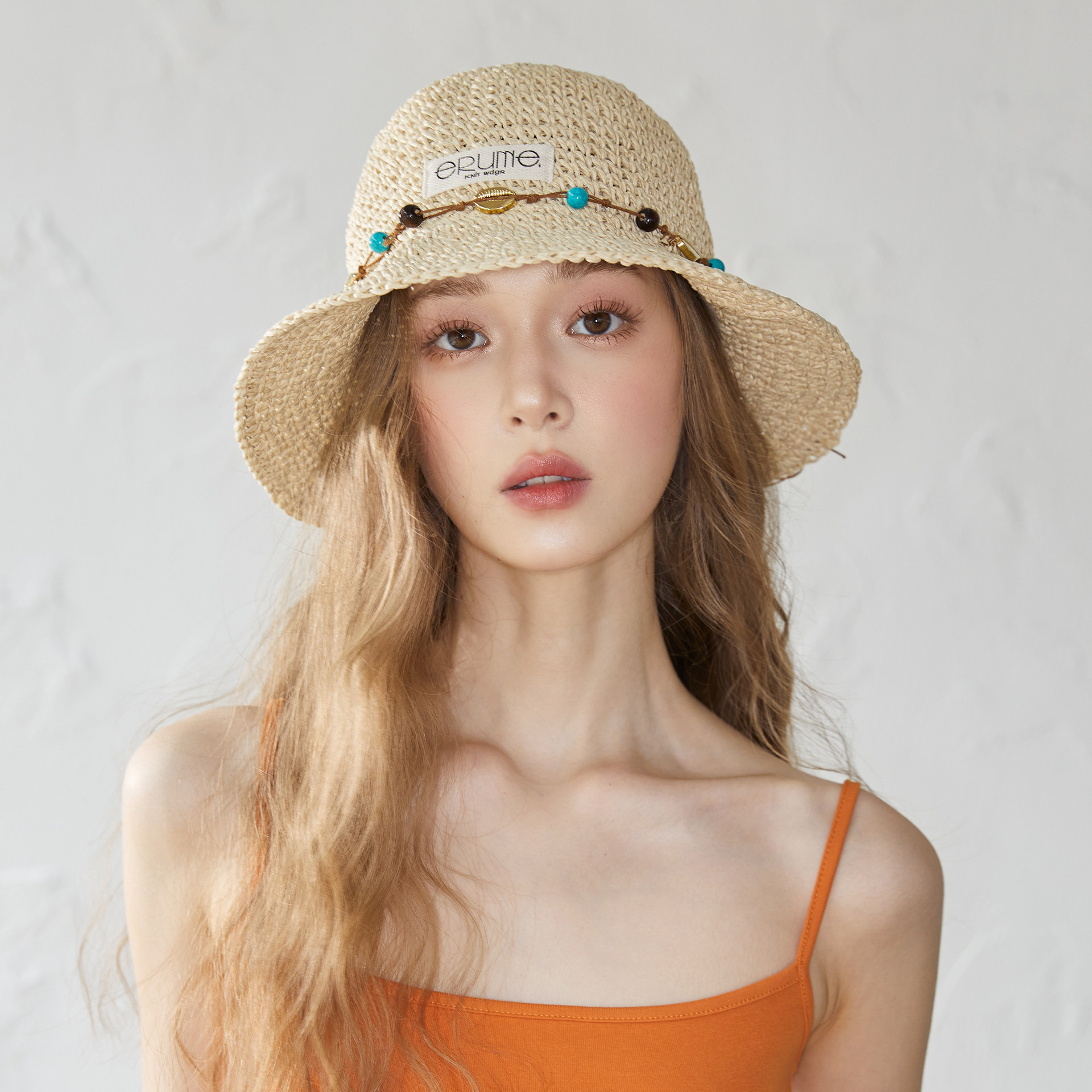 2026巨好看的帽子度假风可折叠旅游草帽草编镂空渔夫帽显瘦盆帽女 - 实物图