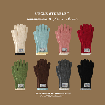 韩系甜美针织手套秋冬新款