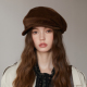 灯芯绒不规则报童帽秋冬艺术生英伦风贝雷帽小众八角帽显脸小帽子