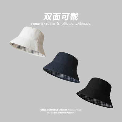 春夏双面防晒大檐渔夫帽