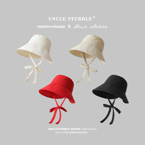 胡茬叔叔大帽檐渔夫帽