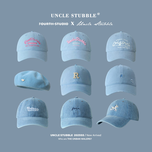 清新蓝色帽子合集~2025春夏新款