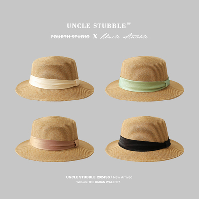 胡茬叔叔礼帽气质女生春夏