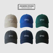 四季 胡茬叔叔原创帽子好版 型高品质软顶鸭舌帽男女同款 弯檐棒球帽