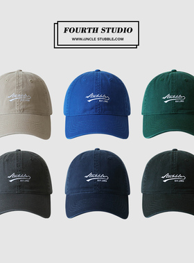 胡茬叔叔原创帽子好版型高品质软顶鸭舌帽男女同款四季弯檐棒球帽