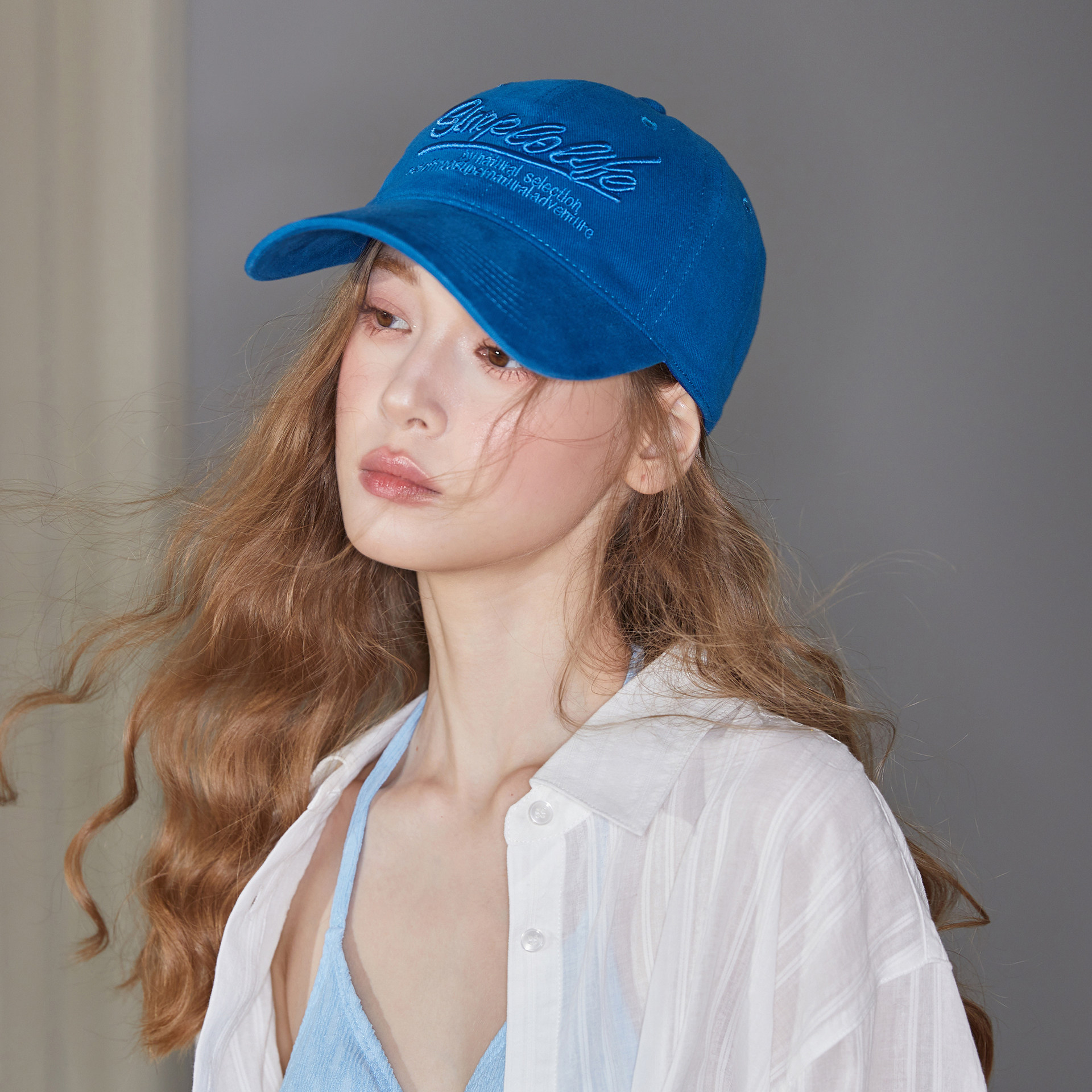 韩系显脸小宽檐遮阳棒球帽女图片