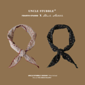 复古文艺小碎花三角巾女韩系时尚 高级感丝巾头巾秋冬护颈围脖领巾