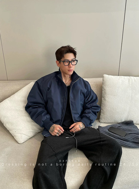 OXFREAK 「极简风 轻奢」90白鸭绒羽绒服男短款宽松冬季外套保暖