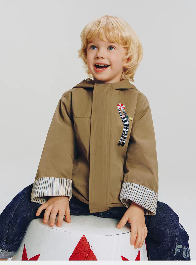 Mlatin马拉丁童装2026年春款男童幼童上衣风衣双层外套216012305A,童装/婴儿装/亲子装,风衣,淘宝优惠券,粉丝福利购,淘宝优惠卷