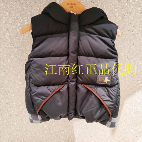 Mlatin马拉丁童装2026年冬款男童连帽外套羽绒服马甲116914502Y