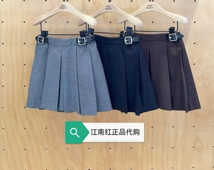 little moco专柜正品25年冬款女童百褶裙半裙裤KBE4SKT002
