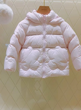 F2ACF4321mini peace太平鸟童装 2025年女童冬新品中长连帽羽绒服