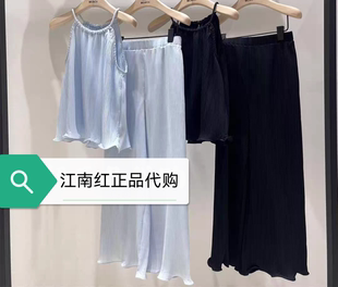 little moco专柜25年夏女童吊带长裤休闲套装KBE2SUT012
