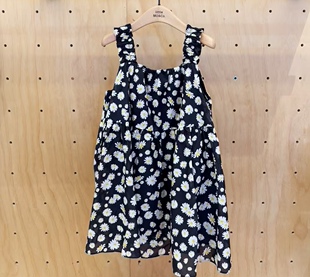 女童印花吊带连衣裙子 little 纯棉薄款 25夏季 KBE2DRS007 moco童装