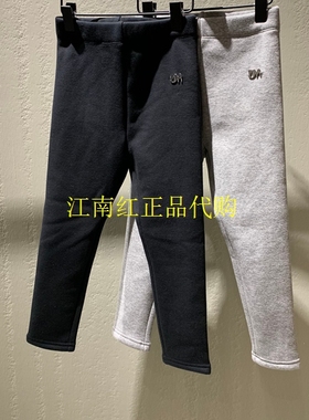 little moco 24冬装新款女童加绒修身打底裤百搭长裤子KBD4PAT008