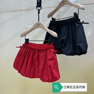 littlemoco专柜正品童装26年夏款女童蝴蝶结半身裙短裙KBF2SKT013