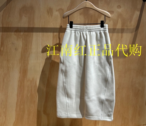 littlemoco 25冬装款男女童摇粒绒长裤抽绳脚口休闲裤KBE4PAT031
