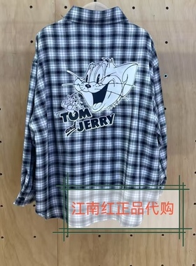 little moco 25年秋款男女童格纹纯棉衬衣休闲长袖衬衫KBE3SHT005