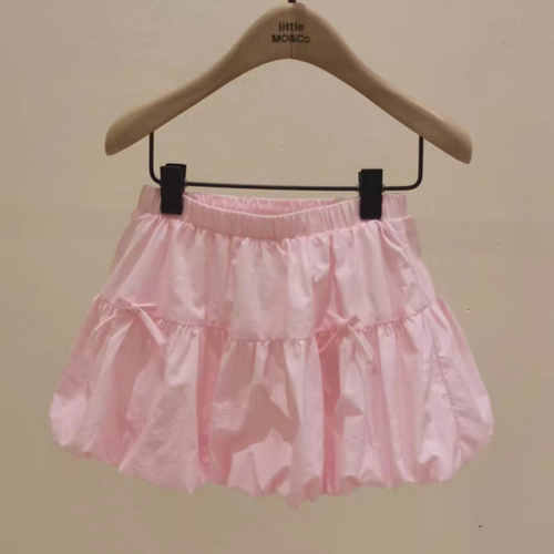 little moco专柜正品童装26夏女童短裙半身裙花苞裙KBF2SKTT02