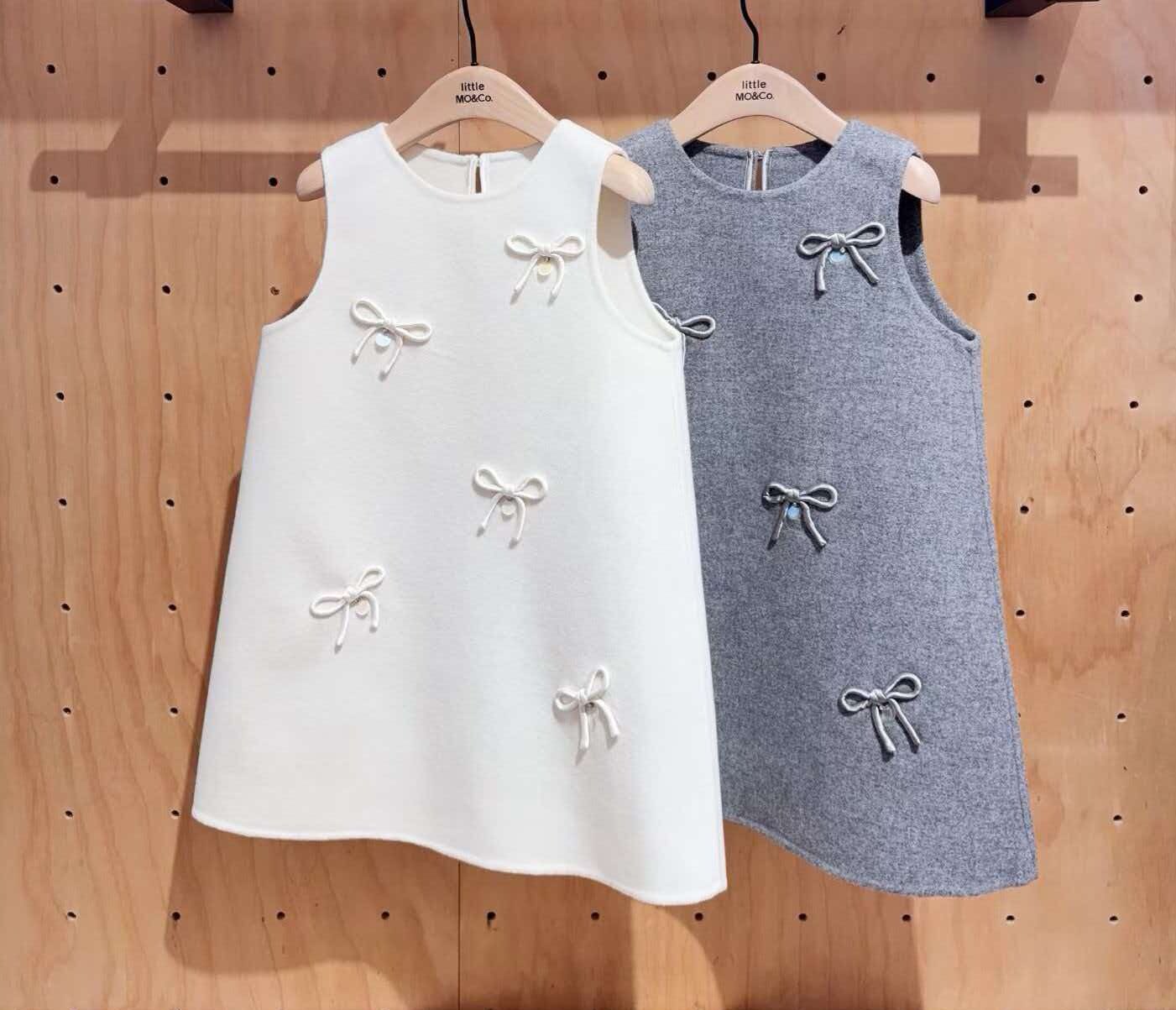 littlemoco童装正品26冬新款女童双面呢背心裙连衣裙子KBF4DRS015