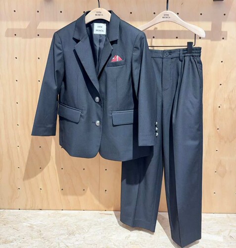 littlemoco专柜正品26年秋款男童西装外套长裤礼服套装KBF3JKT054