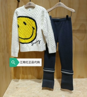 little moco专柜正品25冬装款男女童含羊毛衣毛织上衣 KBE4SWT007