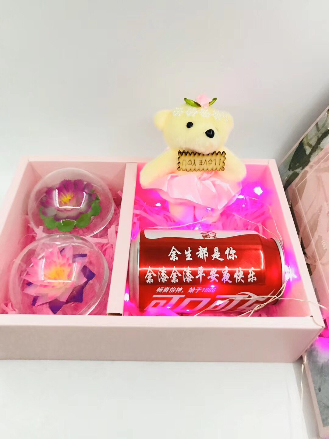 纯手工雕刻礼盒装刻表白语快手网红送女友可乐情人节生日礼物绝版