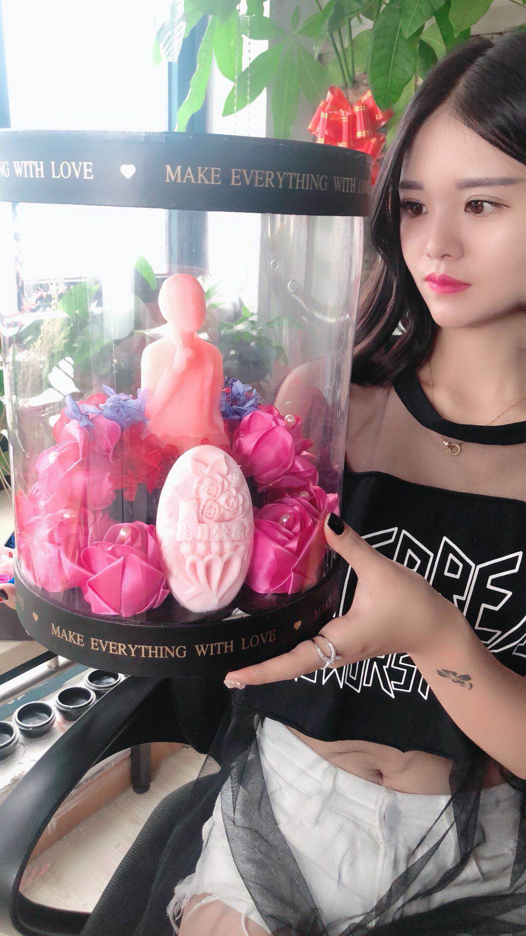 手工香薰皂香水皂雕刻香diy皂肖像手工雕刻礼品精油皂氨基酸皂