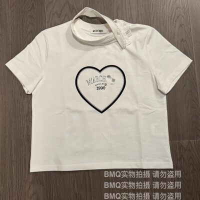 夏设计感友谊诗社T恤短袖