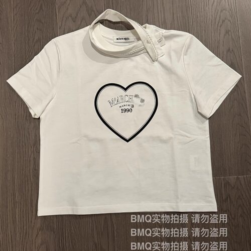 夏设计感友谊诗社T恤短袖